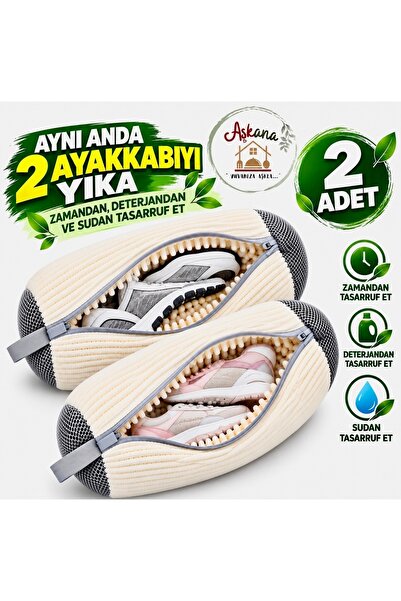 2’li XL Ayakkabı Yıkama Çantası,Mikrofiber Şönil Dokulu Büyük Boy Ayakkabı Koruyucu Yıkama Filesi