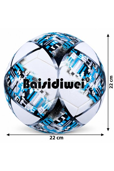 Generic Brand Football Sport Ball White and Blue - 22 cm Looster Time