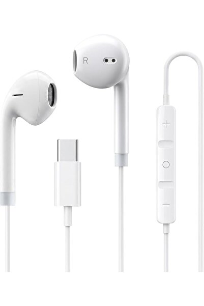 T Tersely سماعات أذن سلكية USB-C مع ميكروفون وعناصر تحكم - سماعات عازلة للضوضاء