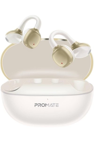 Promate سماعات أذن لاسلكية حقيقية AirClip-Pro بتصميم مفتوح، تصميم OWS قابل لل...