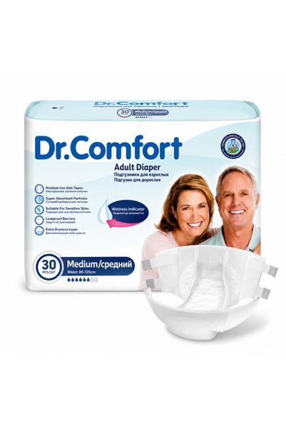 Dr.Comfort Dr. Comfort Adult Diapers Adhesive Size M, Quantity 30 pcs