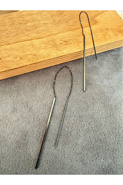 Rupen Kraft Stainless Steel Bar Model Elegant Earrings Steel Earrings
