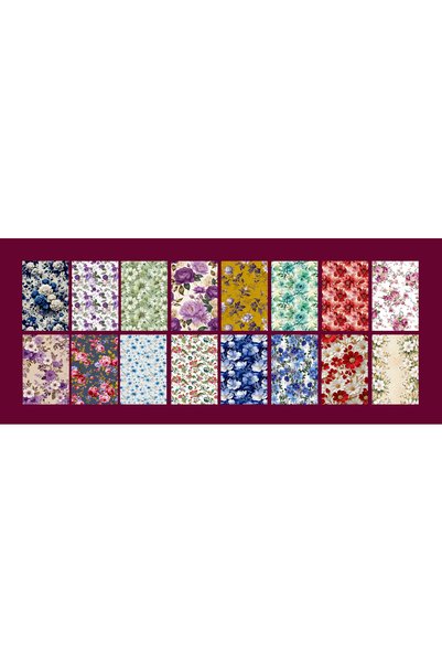 TELLGRAF Flowers Themed Postcard Set (10x15 cm 16 Pieces)