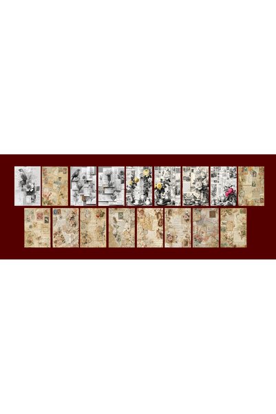 TELLGRAF Flower Themed Postcard Set (10X15 cm 17 Pieces)