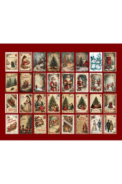 TELLGRAF Winter Themed Postcard Set (10X15 cm 32 Pieces)