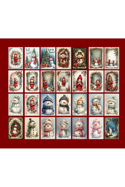 TELLGRAF Winter Themed Postcard Set (10X15 cm 28 Pieces)