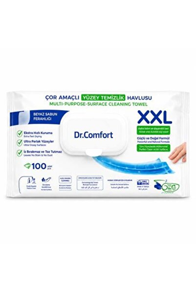 Dr.Comfort Multi-purpose Surface Cleaning Wipes, 6 Pack of 100, White Soap Scent