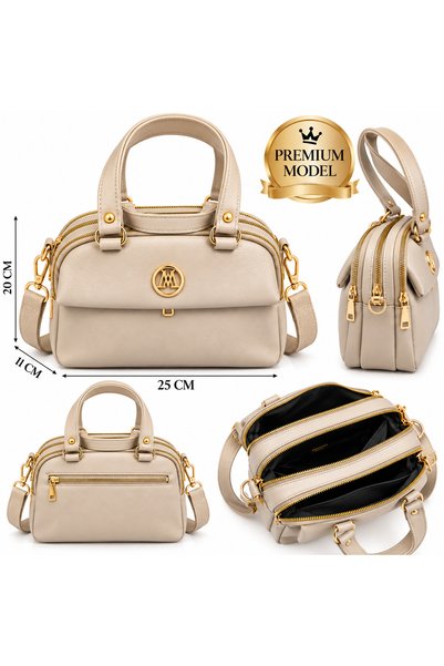 ELAN COLLECTİON Kadın Çanta Premium Model Beş Bölmeli Çok Gözlü Yumuşak Şık T...