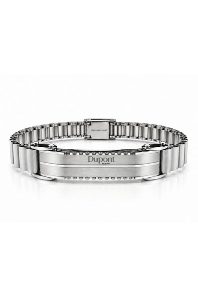 Dupont milano Dm-Sb-006-Ss08 Silver Color Men's Steel Bracelet
