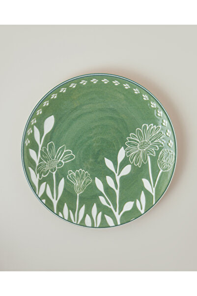 English Home Petal Poetry Porselen Servis Tabağı 25 cm Yeşil