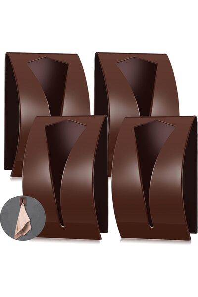 Generic Boao 4 Pieces Self Adhesive Stainless Steel Triangle Towel Hooks, Kit...