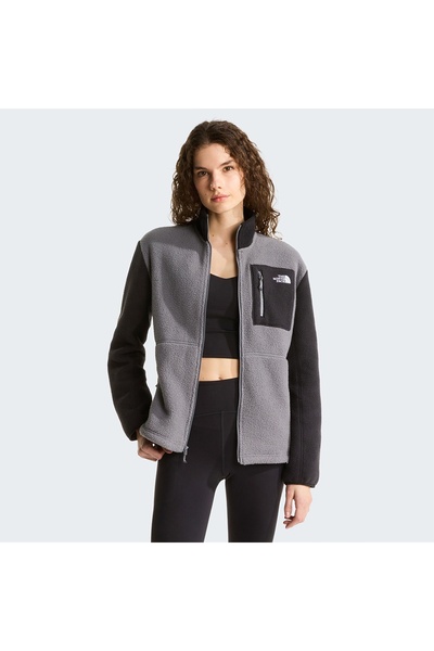 THE NORTH FACE W Yumiori سترة نسائية كاملة السحاب من الصوف البيج