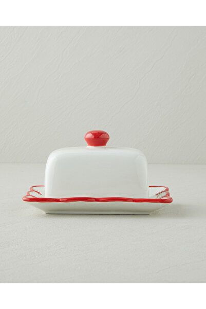 English Home Lovely Loop Dolomite Sunumluk 18x13 cm Kırmızı