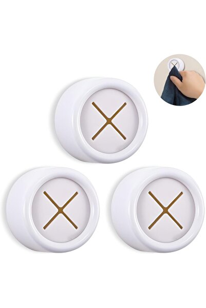 Generic Philbinden 3 Pieces Kitchen Towel Hooks Round Adhesive Dish Towel Hoo...
