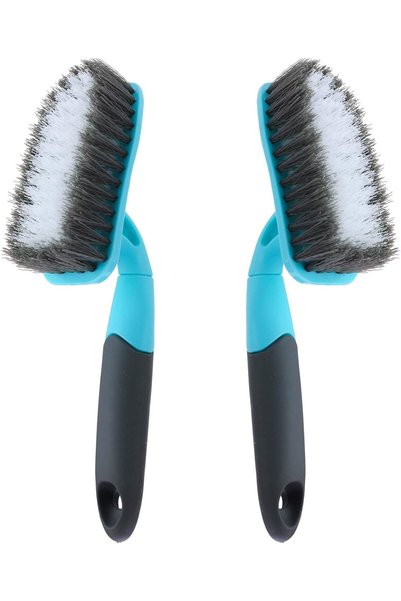 SYOSI Scrub Brush for Cleaning with Long Handle, Medium Firm Brush Bathroom C...
