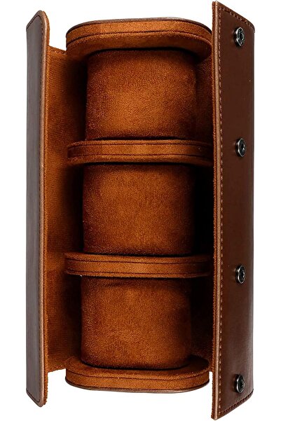 Generic Watch Storage Box, KASTWAVE Premium 3 Slots PU Leather Watch Roll Tra...