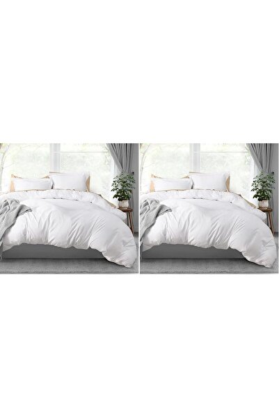 Utopia Bedding Queen Duvet Cover Set - 3 Piece With 2 Pillow Shams - Soft Bru...