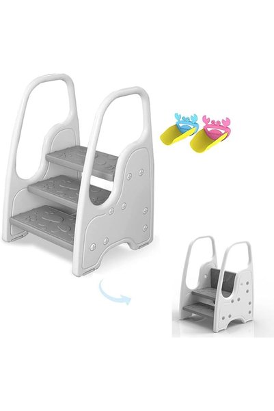 U-HOOME U HOOME Kids Step Stool Toddler Step Stool for Kids Toddlers Two Step...