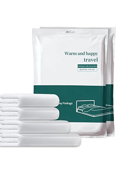 GENERAL Liqiu Qiu 2-Piece Non-Woven Fabric Bed Cover Set, White, Size Xl,