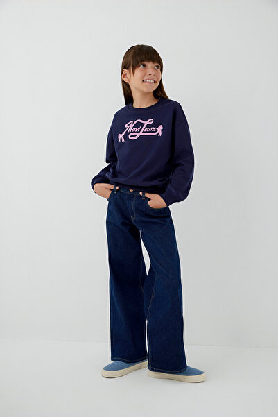 Mavi Baskılı Lacivert Sweatshirt 7S20016-84371