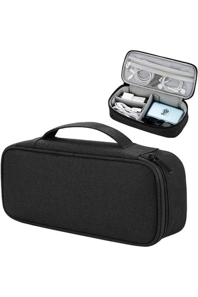 Generic Travel Tech Pouch, Protable Cable Organiser Bag, Electronics Accessor...