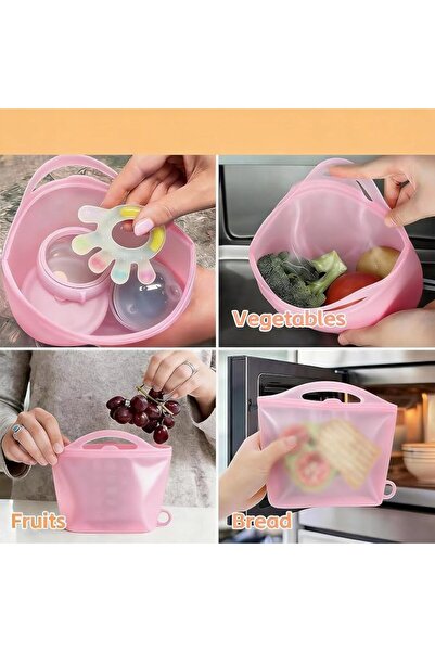 GENERAL Reusable Silicone Microwave Bottle Sterilizer Bags, Foldable Portable...