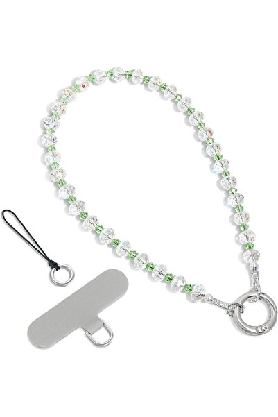 Generic Phone Charm, Pearl Phone Strap with Tether Tab & Premium Metal Buckle...