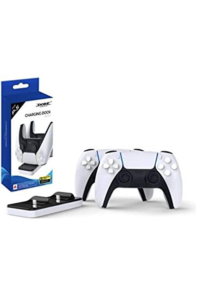 Generic شاحن تحكم DOBE-PS5، محطة شحن Paddsun لوحدات تحكم PS5 مع منفذ USB مزدو...