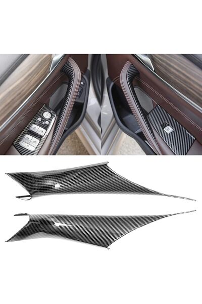 Generic أغطية مقابض الأبواب من Jaronx متوافقة مع سيارات BMW الفئة الخامسة G30...