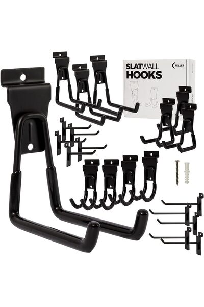 Generic FELLER Slatwall Hooks and Slatwall Accessories - 20 Pack Premium Heav...