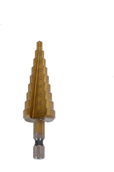 Generic Lawazim Pro7 Step Drill -4-32mm-Multi-Step Drill Bit with Variable Di...