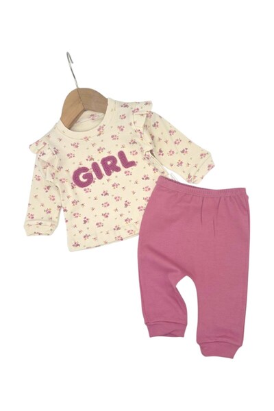 voyyo kids baby Baby Girl Floral Printed Girl Embroidered 100% Cotton 3-6-9-1...