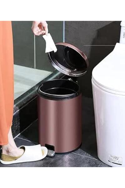 CITYRIYA LONG Trash Can Stainless Steel Kitchen Step Trash Can Kitchen Waste ...