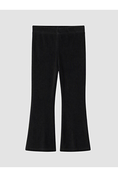 LC Waikiki Rmz Gi̇yi̇m Farkiyla Velvet Spanish Flared Girls' Leggings