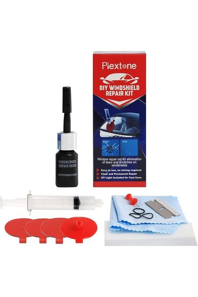PLEXTONE طقم إصلاح الزجاج الأمامي، طقم إصلاح الزجاج الأمامي السريع للسيارات، ...
