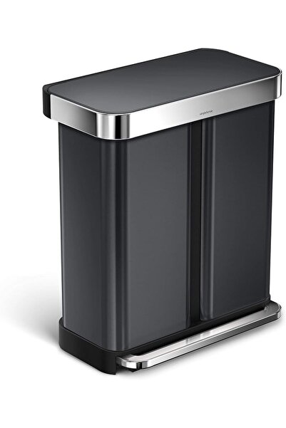 Simplehuman Compost Caddy, Detachable and Countertop Bin, 4 Liter / 1.06 Gall...