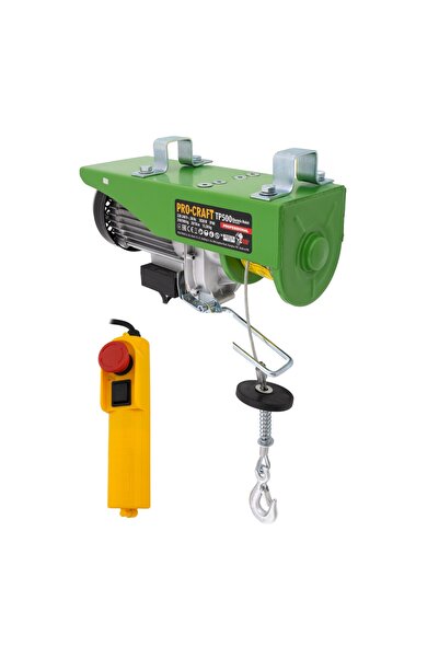 PRO CRAFT Troliu electric Palan ProCraft TP500, 1020W, 500kg, cablu 6m, kit d...