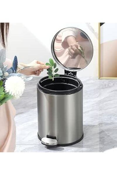 CITYRIYA LONG Trash Can Stainless Steel Kitchen Step Trash Can Kitchen Waste ...