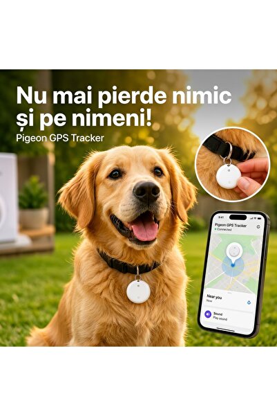 Generic Brand Dispozitiv de localizare wireless Tag Dual, compatibil Apple Fi...