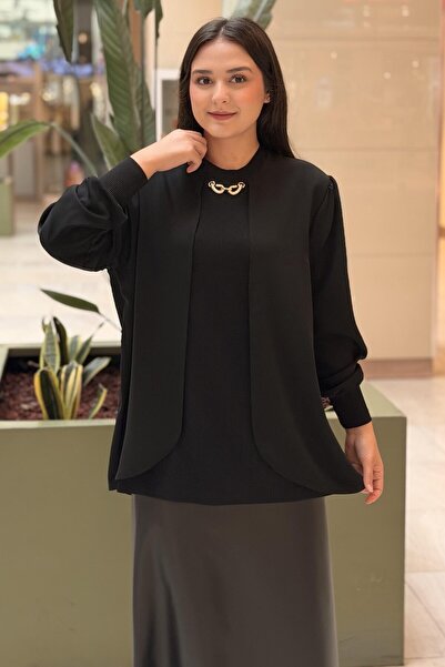Ghisa Mercerized Combination Tunic with Gold Accessories