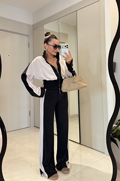 Gizem Ecemiş Valerie Krem Garnili Modal Takım