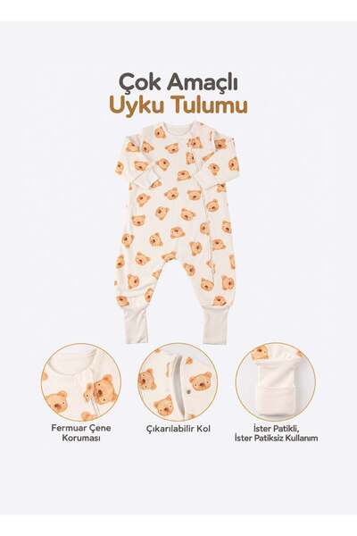 kitikate Organik Dodo Uyku Tulumu Ekru