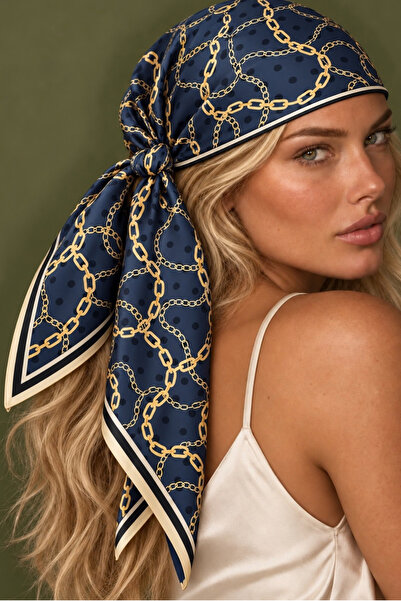 Albie Women's Bandana Printed Stylish Bandana Suitable for Daily Use 65X65 cm
