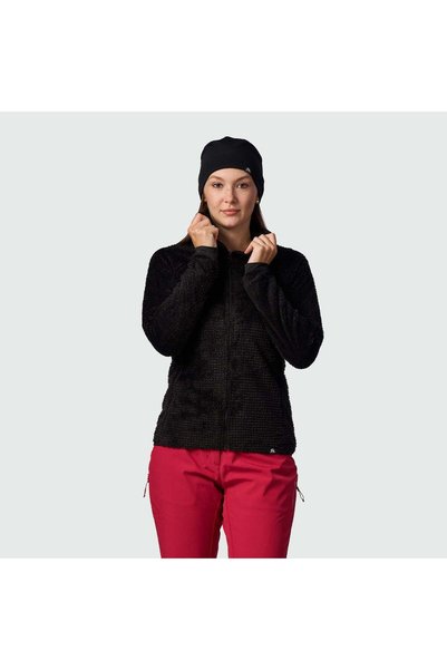 NORTHFINDER ZILOVA – bluză fleece de drumeție pentru femei, Negru