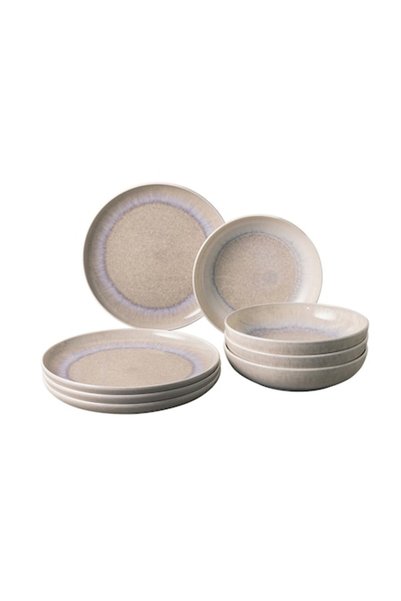 Villeroy & Boch Set de 8 piese Perlemor Sand, porțelan, Villeroy&Boch