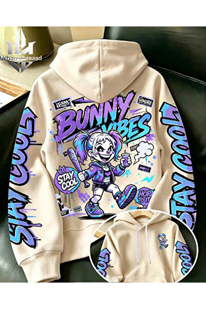 Generic Brand SWEATSHIRT DIN BUMBAC PEȘTUIT CU TREI FIPIEȘTI, MĂRIME MARE