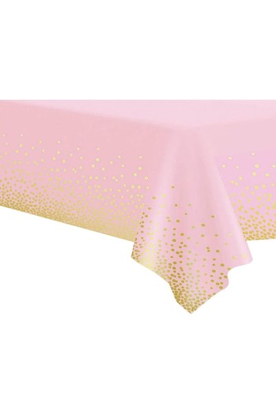 Rao Fata de Masa, din Peva, Imprimeu Buline Aurii, 137 X 274 Cm, Impermeabila...