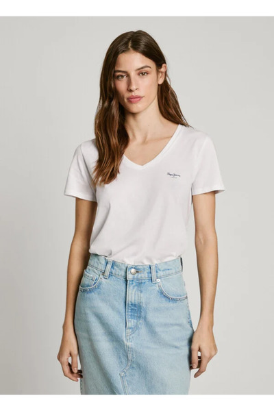 Pepe Jeans Γυναικεία Κοντομάνικη Μπλούζα Macy (PL506051-800)