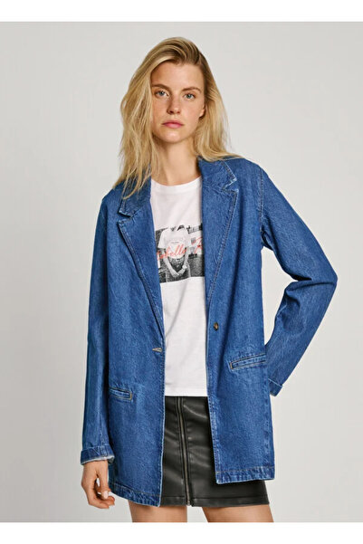 Pepe Jeans Γυναικείο Oversize Τζιν Σακάκι Μπλέιζερ Mabel (PL402489-000)