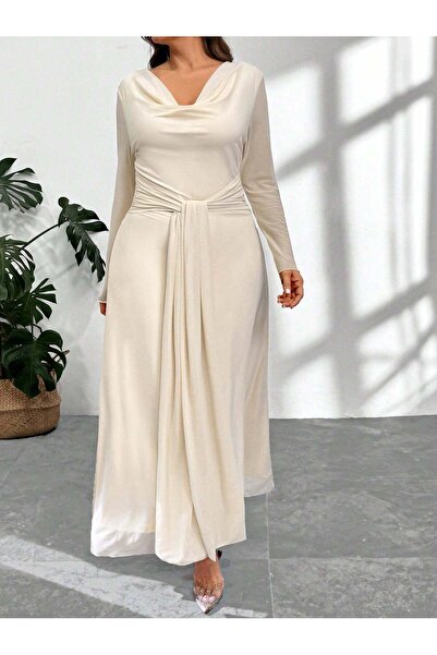 Sheya Rochie maxi, crem